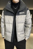 冬季店主新款标拼色立领羽绒服男短款保暖羽绒外套Y11578-P225，男装羽绒服，电商A239