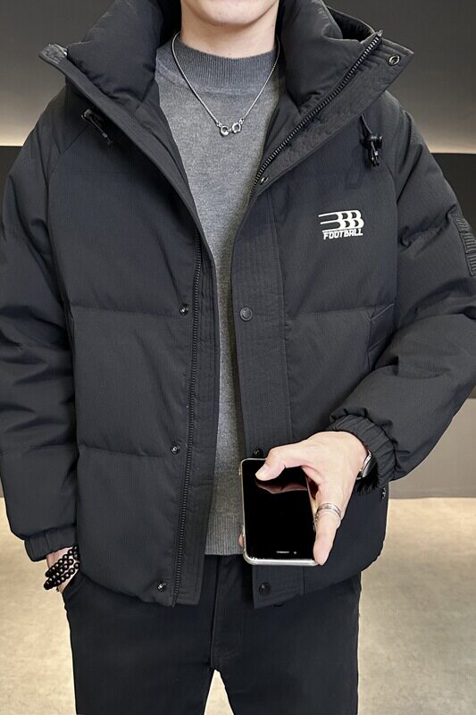 冬季店主风新款连帽标羽绒服男短款保暖羽绒外套Y11622-P248,男装羽绒服,电商A239