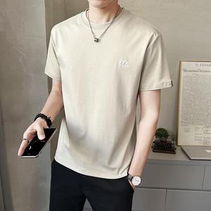 夏季时尚男士短袖t恤休闲圆领半袖体恤青年百搭上衣T96605-P38图片