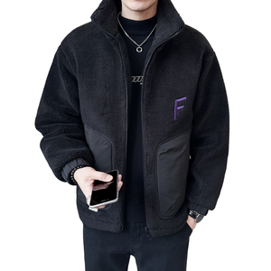 皮毛一体羽绒服男士冬季潮流颗粒绒加厚冬装外套Y9586羽绒-P245图片