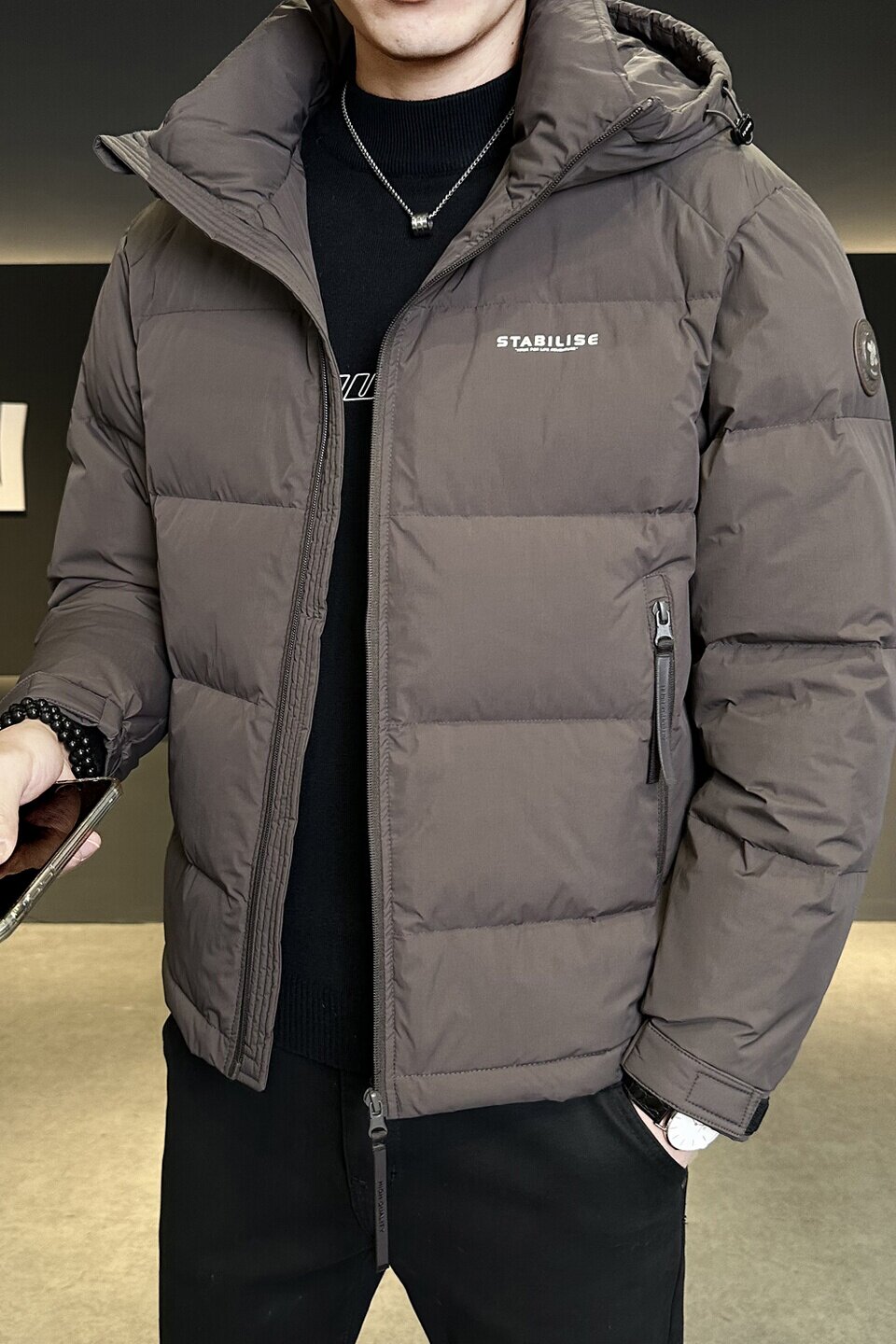 冬季男士羽绒服新款青年时尚简约修身保暖百搭外套Y6666-P215,男装羽绒服,电商A239