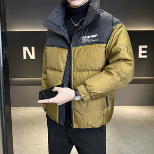 冬季店主新款标拼色立领羽绒服男 短款保暖羽绒外套Y11578-P225图片