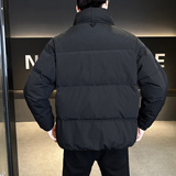 新款立领拼接毛线领羽绒服男短款外衣保暖羽绒外套Y11706-P265，男装羽绒服，电商A239