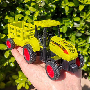 儿童惯性农夫运输车拖拉机夹木机农场围栏车男孩田园工程模型玩具
