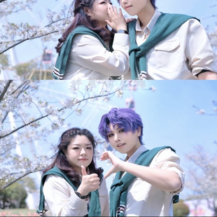 恋与星空之沈星回祁煜同款绿色披肩复古风日常搭配COS拍摄道具