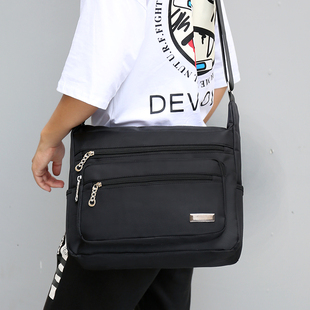 多层单肩包男女士牛津布斜挎包大容量帆布背包户外旅行出差商务包