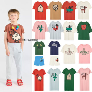 百搭套装 26夏季 短裤 TAO男女童卡通印花短袖 休闲儿童连衣裙 新品