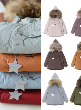 25AW冬季MAT棉服男女童装儿童防风防水精灵帽羽绒外套