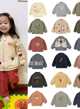 24秋冬KS棉服男女童羊羔绒保暖棒球服夹克外套儿童加厚棉衣外套