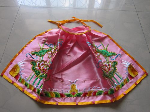 神明衣服 观音佛像披风斗篷 佛衣服 神像衣服 观音衣服粉色41cm