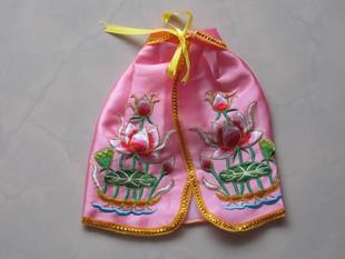 民俗用品绣品佛像披风斗篷观音菩萨佛衣服神明衣神衣服粉色26cm