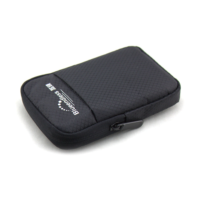 蓝硕移动硬盘拉链收纳包 防震防摔保护移动硬盘包长15mm宽112mm