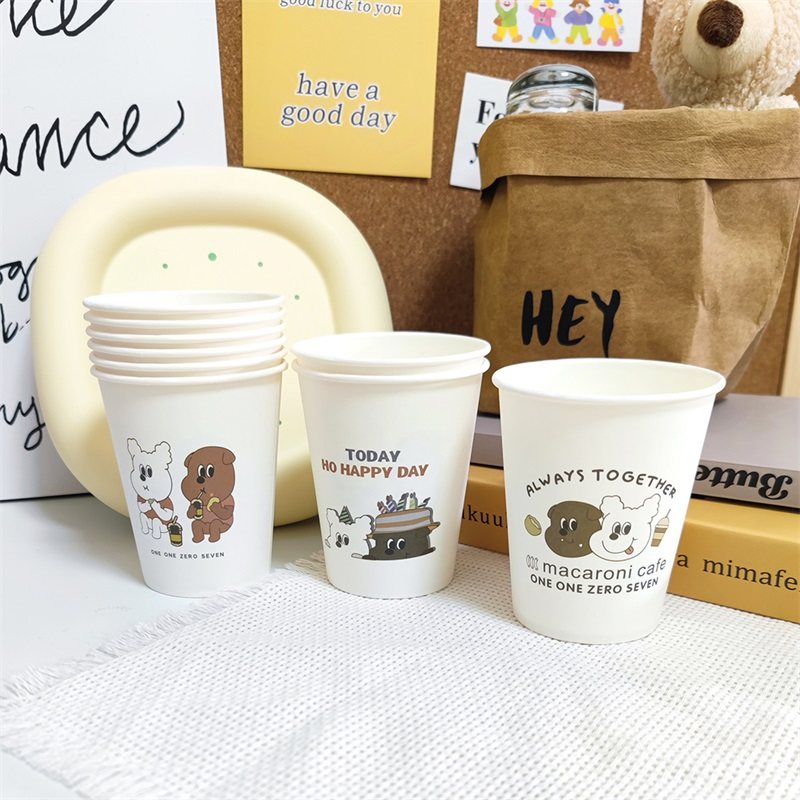 50只加厚加硬一次性INS纸杯