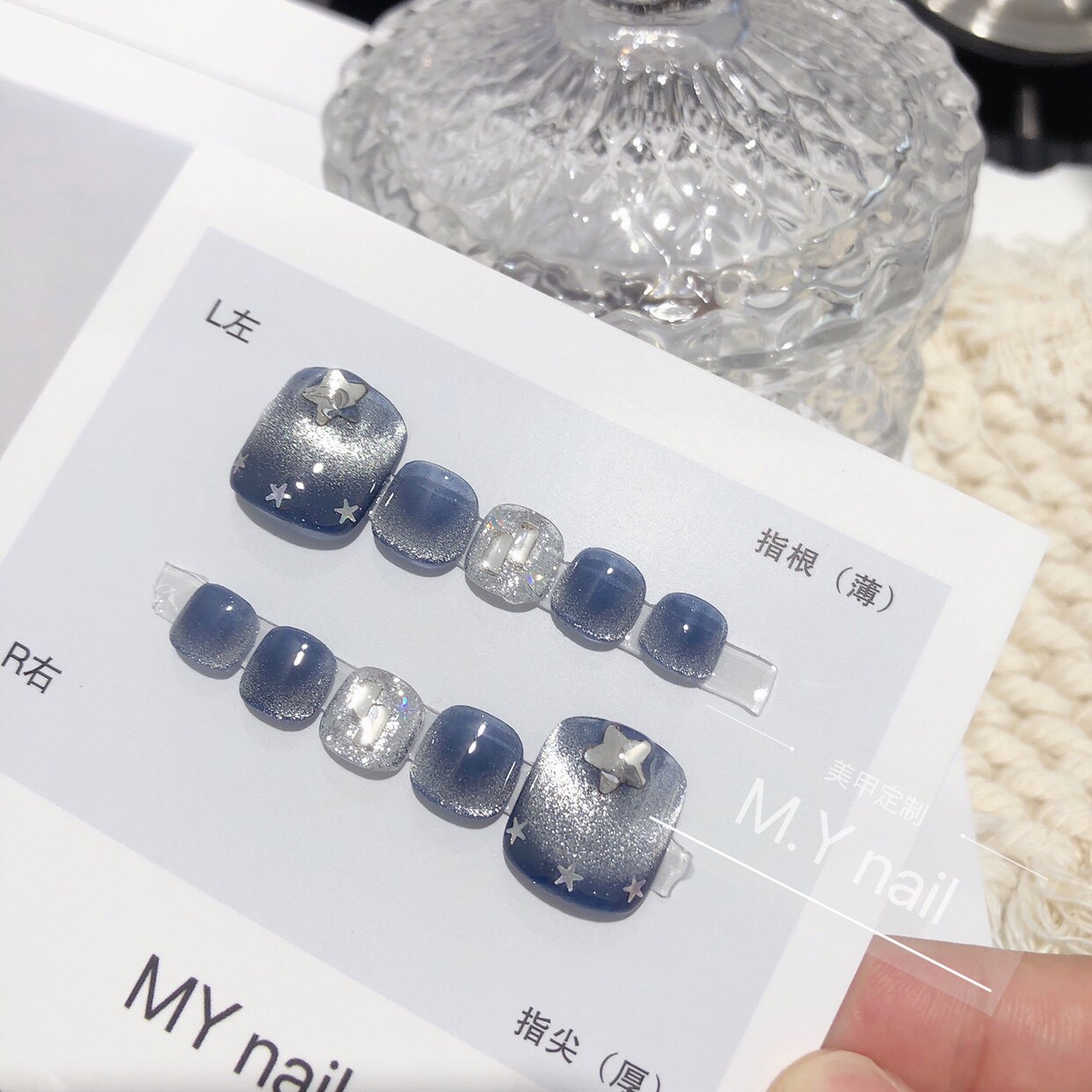 8年老店手工穿戴甲片MY美甲定制