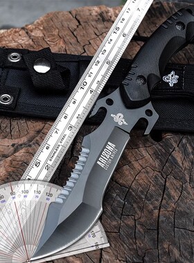 野外特殊用途刀具家用宿舍用锋利小刀分割刀切肉水果刀开刃直刀