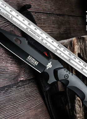 直刀特种兵刀军刀狼瑔小刀氚气刀随身开刃刀具 防身 冷兵器高硬度