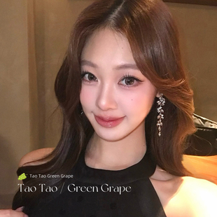 贵气千金 高级感精致气质锆石流苏耳环女2025新款巨好看耳夹耳饰