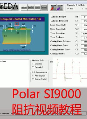 SI9000/阻抗/视频教程/Polar Si9000/ PCB层叠设计/阻抗计算