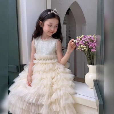 女童公主裙生日礼服蛋糕裙
