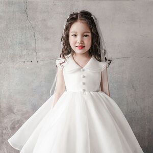 女童白色礼服裙夏装超仙公主
