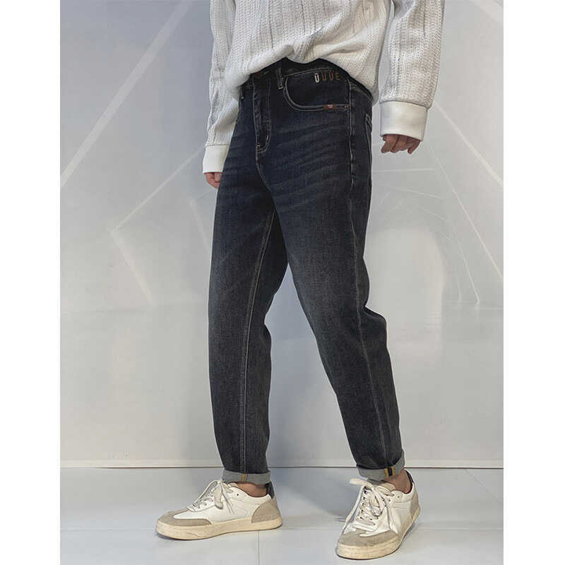 休闲直筒潮牌厚款长裤子2024秋冬