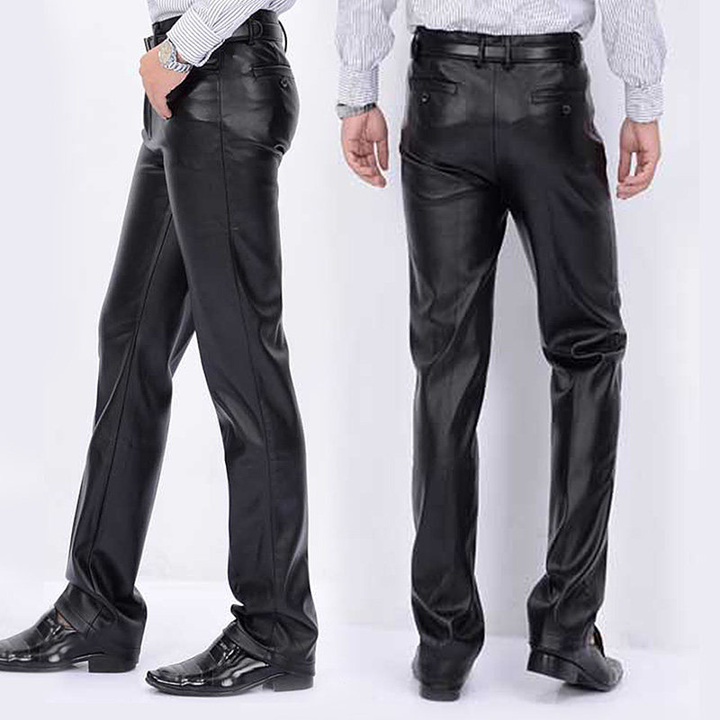 Pantalon cuir homme droit pour hiver - Ref 1481792 Image 3