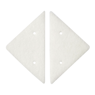 依来洁双面玻璃擦窗器双层中空玻璃擦配件百洁布棉片清洁片 一对