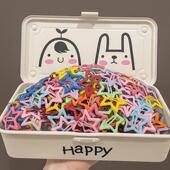 多巴胺星星发卡女2023新款 彩色五角星小夹子头饰侧边刘海碎发卡子