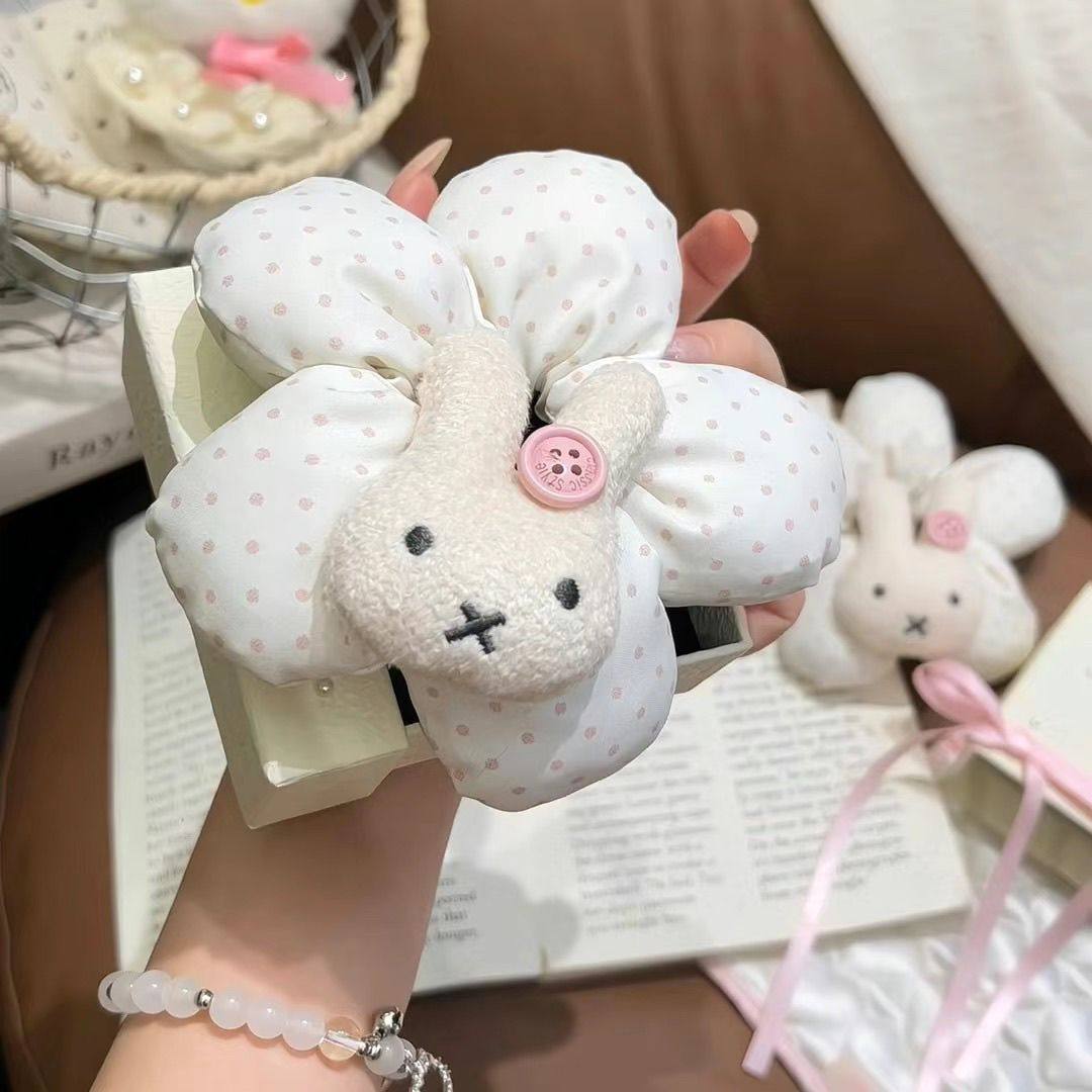 可爱波点戴眼镜兔子猫咪发圈大肠圈少女心扎马尾皮筋头绳,饰品/流行首饰/时尚饰品新,发饰,淘宝优惠券,粉丝福利购,淘宝优惠卷