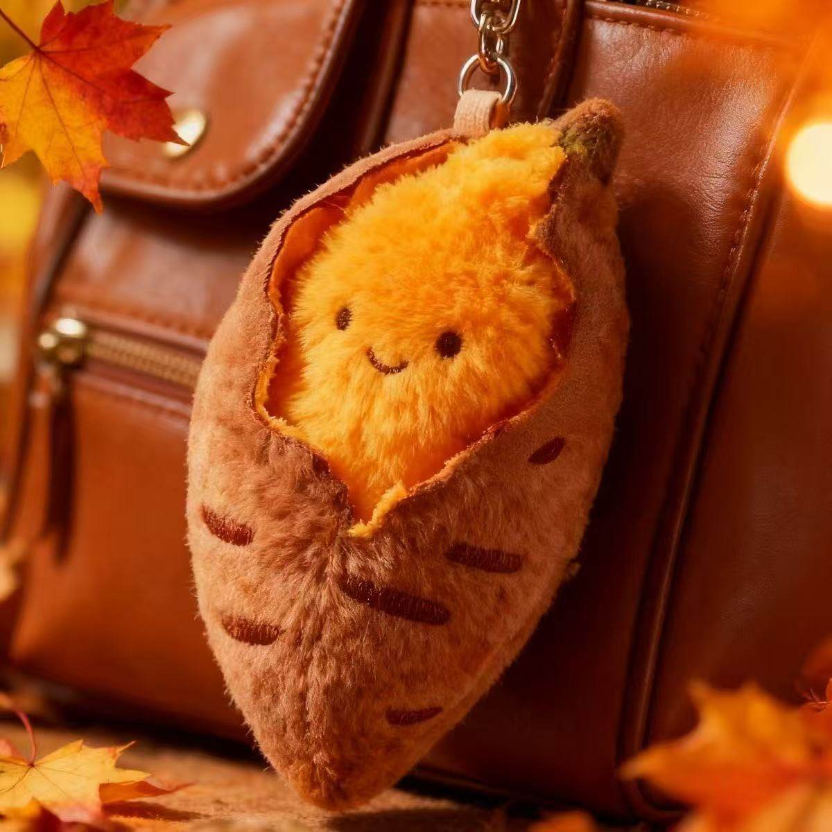 2026新款毛绒冬季卡通地瓜烤蜜薯包包创意可爱挂件送闺蜜冬天礼物