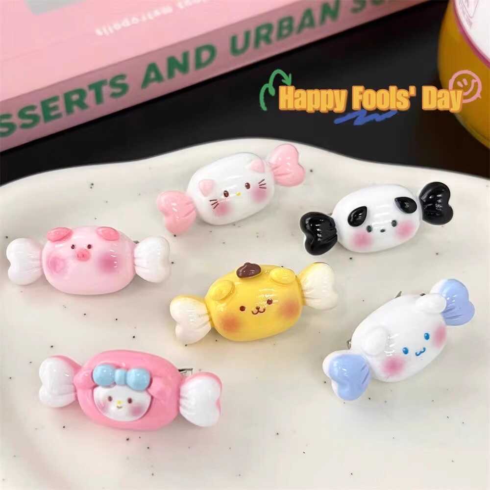 可爱腮红动物糖果发夹甜美可爱少女心迷你日系卡通头饰儿童碎发夹