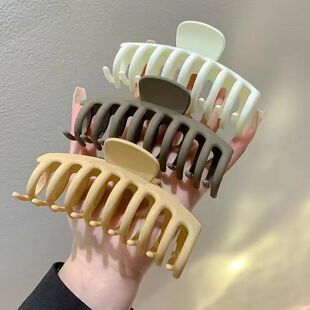 夏季磨砂大号龙骨盘发高级感新款鲨鱼夹发夹后脑勺夹子百搭抓夹