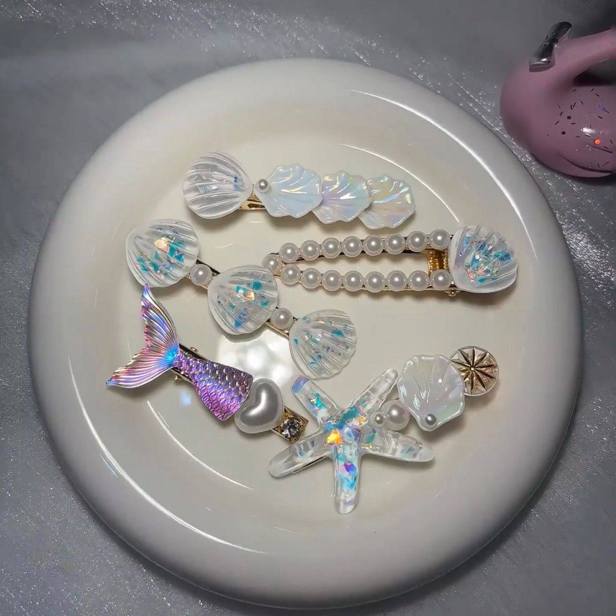 夏季发夹贝壳发卡海洋系列发夹海星发饰珍珠刘海侧边夹子可爱,饰品/流行首饰/时尚饰品新,发饰,淘宝优惠券,粉丝福利购,淘宝优惠卷