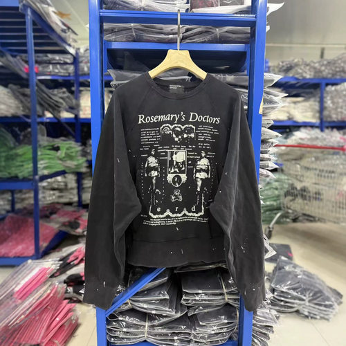 Enfants Riches Déprimés 26SS 水洗复古破坏泼墨圆领卫衣