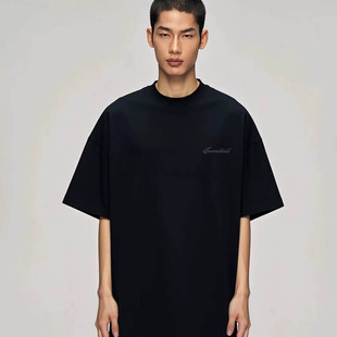 STACK复线ESSENTIALS字母高街潮牌纯棉男女情侣T恤短袖 26ss FOG