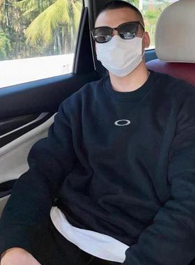 重磅320g!vintage基础款轻抓绒复古帽衫宽松运动休闲上衣潮男女