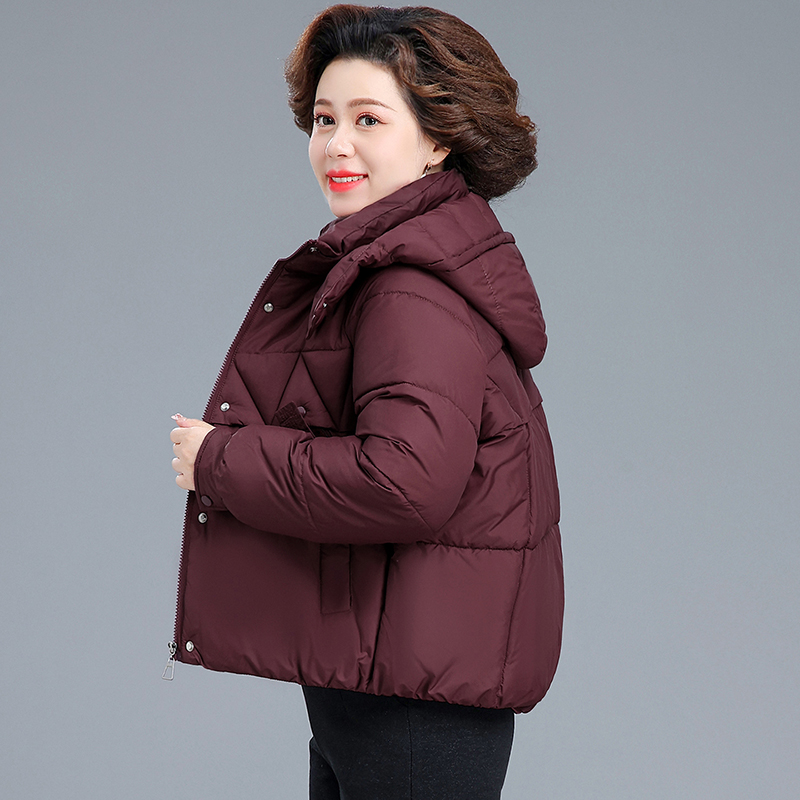 中年妈妈冬装棉服外套女2025新款洋气中老年女装休闲保暖棉衣棉袄