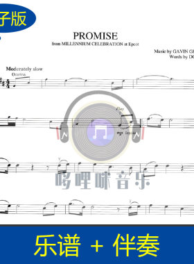 迪士尼  爱的诺言promise大提琴曲 大提琴谱 赠乐队伴奏 v193