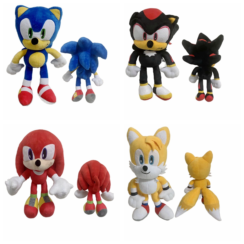 精品外贸卡通Q版超级sonic 索尼克刺猬毛绒公仔玩具儿童礼品
