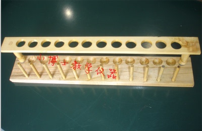 木质木头 试管架 12孔径21mm 化学实验器材 教学仪器