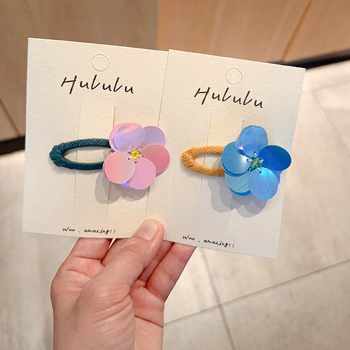 儿童亮彩色立体花朵侧边公主发卡刘海碎发夹女宝宝bb夹子女童头饰