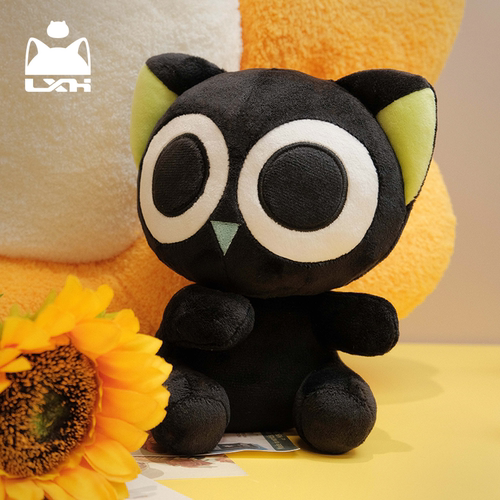 罗小黑可动毛绒坐姿趴姿圣诞礼物