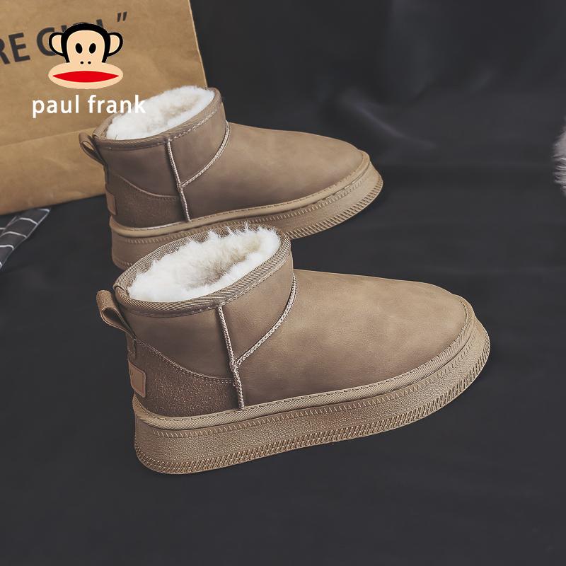 2024新款加绒短靴保暖厚底防水