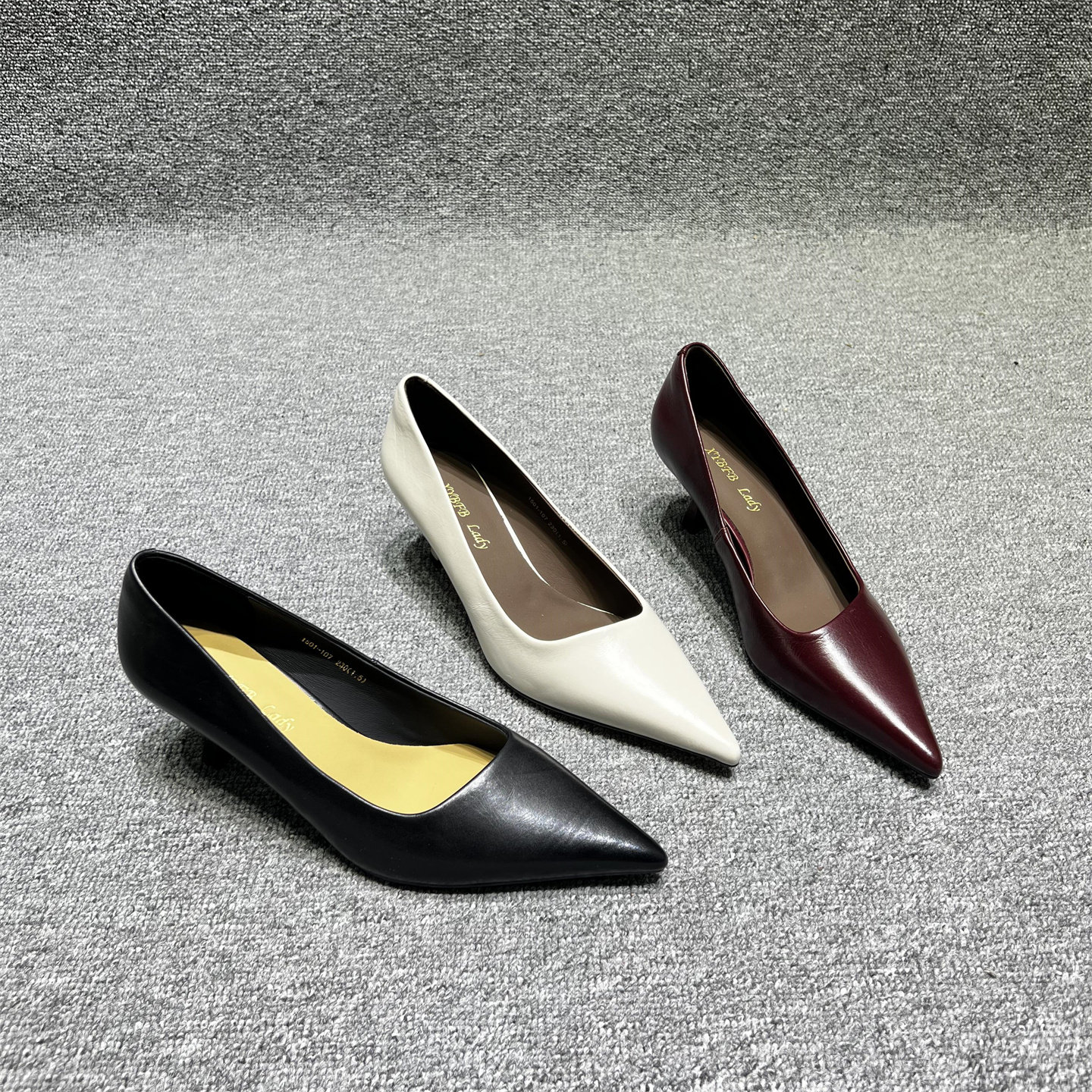 欧洲站真皮尖头浅口单鞋女2026春新款一脚蹬法式细跟气质高跟鞋潮