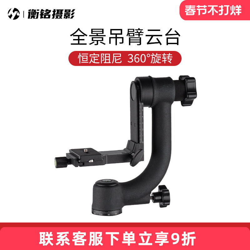 360度全景吊臂云台单反相机便携悬臂观鸟云台打鸟大炮稳定器镜头支架专业摄影长焦镜头拍鸟三脚架吊臂云台