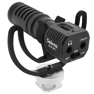 Selens SLR-M1机顶麦克风采访话筒vlog录音收音降噪接直播收声器