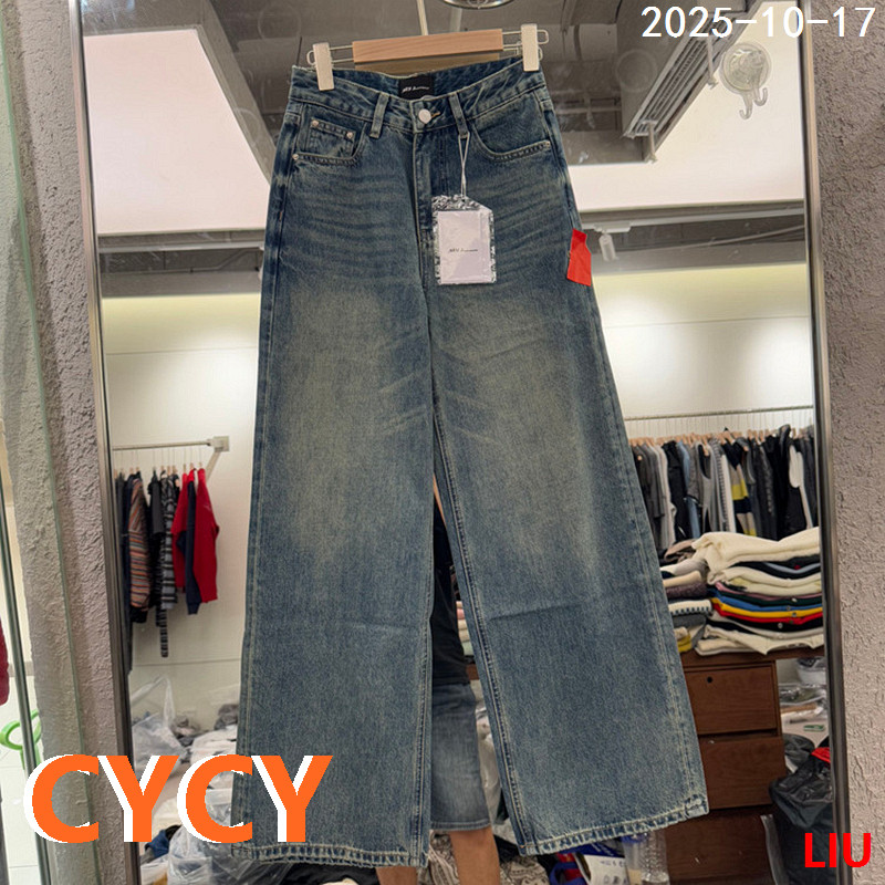 欧货时尚百搭洋气显瘦直筒牛仔裤