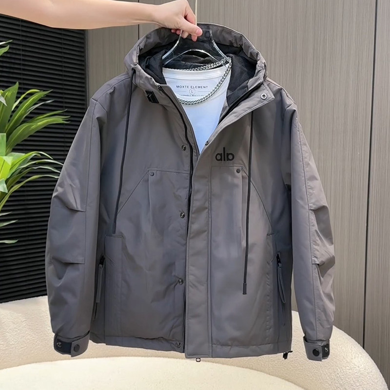2025秋冬季痞帅潮牌工装户外棉服冲锋衣宽松百搭加棉夹克外套男款
