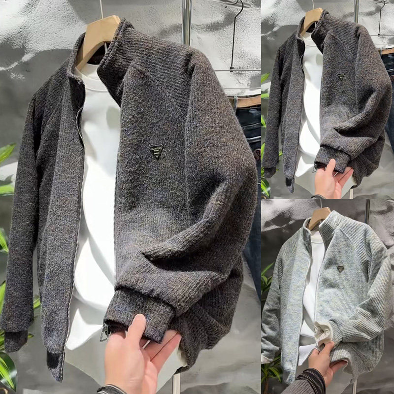 重磅立领高级感百搭夹棉外套2025爆款潮流帅气棉服男装气质夹克衫