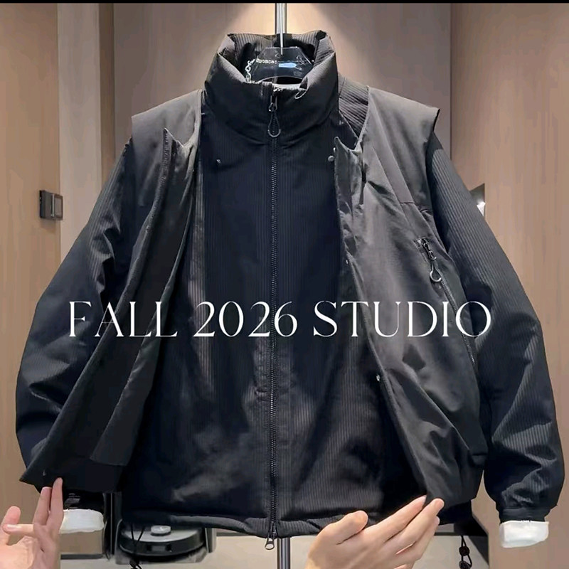 男冬季立领美式痞帅保暖棉服